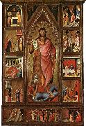 BIONDO, Giovanni del Altarpiece of the Baptist fgf oil painting artist